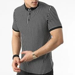 Acheter 🔔 Polo A Manches Courtes 1750 Noir Blanc de Classic Series 😀 -Classic Series Soldes classic series 309247 ERS 1750 EKRU SIYAH 20220318T160513 03