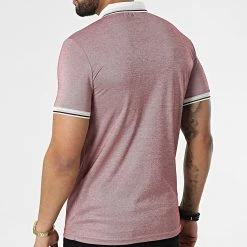 Meilleure vente ✨ Polo A Manches Courtes 1041 Bordeaux Chiné de Classic Series 👍 -Classic Series Soldes classic series 309251 ERS 1041 BORDO 20220317T153323 04