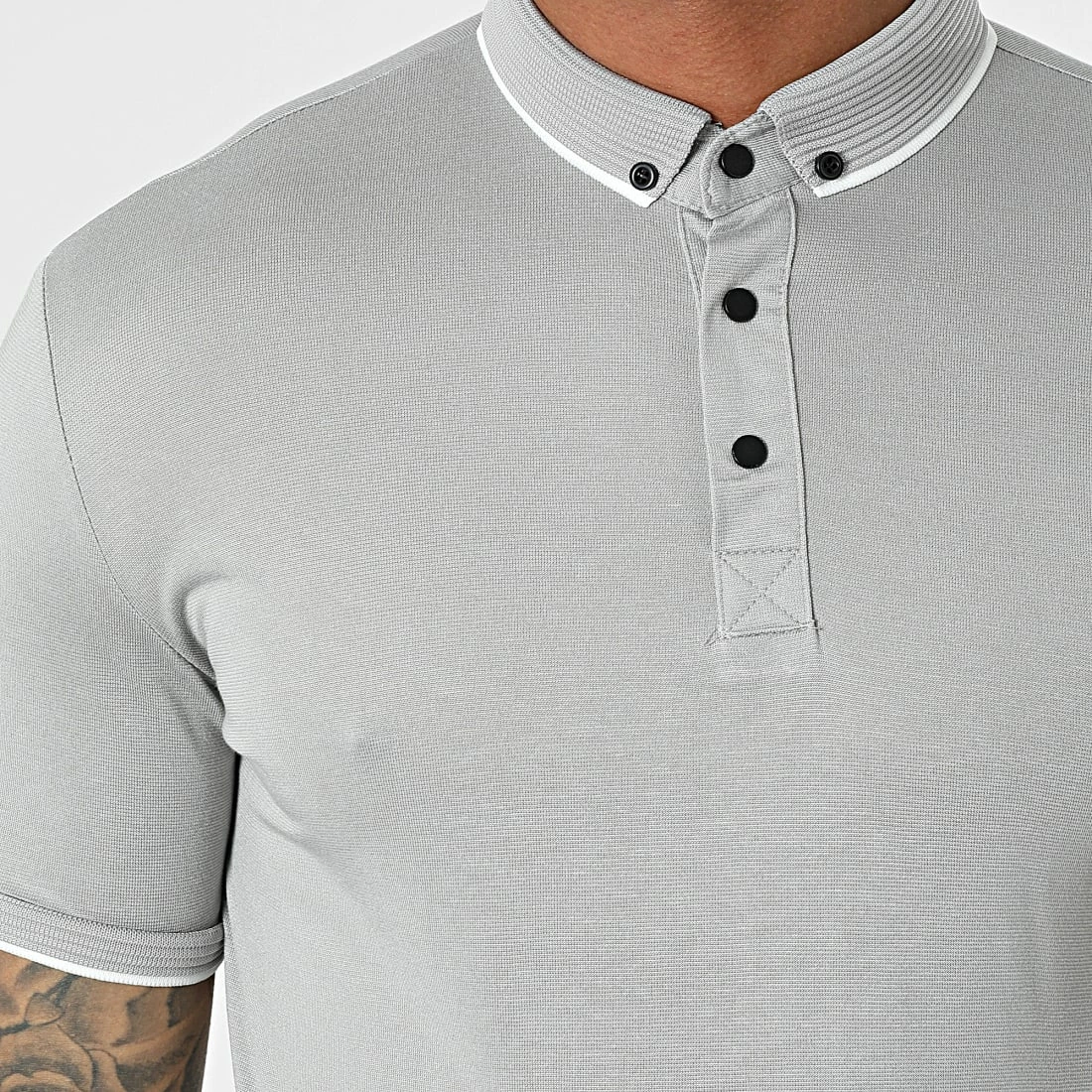 Sortie 🎉 Polo A Manches Courtes 1723 Gris de Classic Series ⭐ 4 Sortie 🎉 Polo A Manches Courtes 1723 Gris de Classic Series ⭐ – Image 2