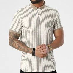 Le moins cher 🥰 Polo A Manches Courtes 1750 Blanc Beige de Classic Series 🤩 8 Le moins cher 🥰 Polo A Manches Courtes 1750 Blanc Beige de Classic Series 🤩 -Classic Series Soldes classic series 309264 ERS 1750 BEJ EKRU 20220317T152943 03