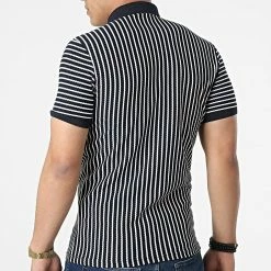 Promo 🛒 Polo A Manches Courtes 1750 Bleu Marine Blanc de Classic Series 🔔 -Classic Series Soldes classic series 309265 ERS 1750 LACI EKRU 20220408T110450 04