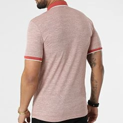 Promo ⭐ Polo A Manches Courtes 1713 Rouge Brique Chiné de Classic Series 🛒 -Classic Series Soldes classic series 309280 ERS 1713 KIREMIT 20220317T153253 04