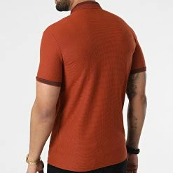 Remise ❤️ Polo A Manches Courtes 1070 Rouge Brique de Classic Series 👏 -Classic Series Soldes classic series 309285 ERS 1070 KIREMIT 20220317T154216 04