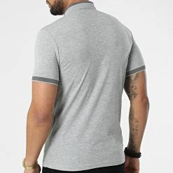 Le moins cher 👏 Polo A Manches Courtes 1095 Gris Chiné de Classic Series ❤️ -Classic Series Soldes classic series 309298 ERS 1095 GRI MELANJ 20220317T153501 04