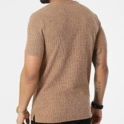 Remise 🤩 Tee 👕 Shirt 1258 Camel Chiné de Classic Series 😍 -Classic Series Soldes classic series 309321 ERS 1258 TABA 20220317T154905 04