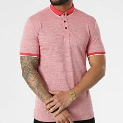 Tout neuf 🧨 Polo A Manches Courtes 1713 Rouge Chiné de Classic Series ✨ -Classic Series Soldes classic series 309325 ERS 1713 KIRMIZ 20220317T153306 03