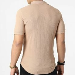 Nouveau 😉 Chemise A Manches Courtes ERS-1651 Camel de Classic Series 😍 -Classic Series Soldes classic series 309361 ERS 1651 KAHVE 20220318T160437 04