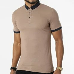 Grosses soldes 🔥 Polo Manches Courtes 1058 Marron de Classic Series ✔️