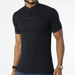 Grosses soldes 🔔 Polo Manches Courtes 1058 Bleu Marine de Classic Series 🌟