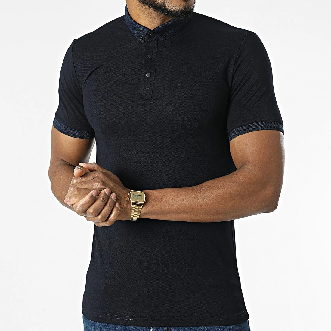 Grosses soldes 🔔 Polo Manches Courtes 1058 Bleu Marine de Classic Series 🌟 5 Grosses soldes 🔔 Polo Manches Courtes 1058 Bleu Marine de Classic Series 🌟 – Image 3