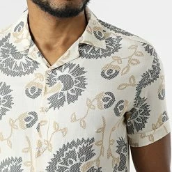 Vente flash 🥰 Chemise Manches Courtes 1400 Beige de Classic Series 🧨 -Classic Series Soldes classic series 309393 ERS 1400 4 20220322T143824 02