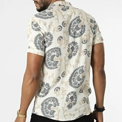 Vente flash 🥰 Chemise Manches Courtes 1400 Beige de Classic Series 🧨 -Classic Series Soldes classic series 309393 ERS 1400 4 20220322T143827 04