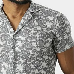 Tout neuf ✔️ Chemise Manches Courtes 1670 Gris Bandana de Classic Series 👍 7 Tout neuf ✔️ Chemise Manches Courtes 1670 Gris Bandana de Classic Series 👍 -Classic Series Soldes classic series 309412 ERS 1670 SIYAH EKRU 20220322T143353 02