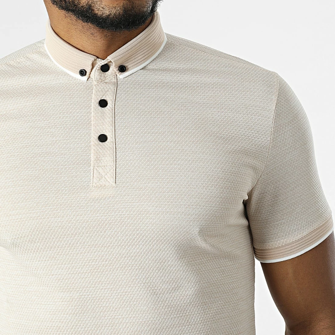 Promo ⌛ Polo Manches Courtes 1713 Beige de Classic Series 🌟 4 Promo ⌛ Polo Manches Courtes 1713 Beige de Classic Series 🌟 – Image 2