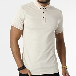 Promo ⌛ Polo Manches Courtes 1713 Beige de Classic Series 🌟 8 Promo ⌛ Polo Manches Courtes 1713 Beige de Classic Series 🌟 -Classic Series Soldes classic series 309446 ERS 1713 BEJ MELANJ 20220322T143547 03