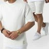 Offres ✔️ Ensemble Tee 👕 Shirt Et Short Jogging 1253 Blanc de Classic Series ⌛ -Classic Series Soldes classic series 309487 ERS 1253 EKRU 20220318T161923 01