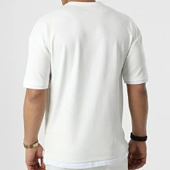 Offres ✔️ Ensemble Tee 👕 Shirt Et Short Jogging 1253 Blanc de Classic Series ⌛ -Classic Series Soldes classic series 309487 ERS 1253 EKRU 20220318T161926 04