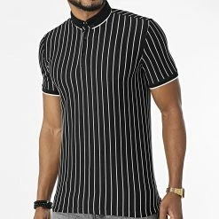 Bon marché 🛒 Polo Manches Courtes 1778 Noir de Classic Series 😉