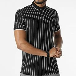 Bon marché 🛒 Polo Manches Courtes 1778 Noir de Classic Series 😉 -Classic Series Soldes classic series 309513 ERS 1778 SIYAH BEYAZ 20220322T144036 03