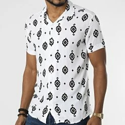 Nouveau 🥰 Chemise Manches Courtes 1400 Blanc de Classic Series 🔥