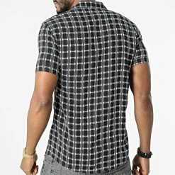 Meilleure vente ❤️ Chemise Manches Courtes 1400 Noir de Classic Series 🥰 -Classic Series Soldes classic series 309561 ERS 1400 97 20220322T144619 04