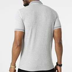 Remise ⭐ Polo Manches Courtes 1246 Gris Chiné de Classic Series 💯 -Classic Series Soldes classic series 309573 ERS 1246 GRI 20220322T143518 04