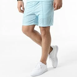 Vente flash 🔔 Ensemble Tee 👕 Shirt Et Short Jogging CH10 Bleu Clair de Classic Series 😍 -Classic Series Soldes classic series 309584 CH010 BLEU 20220329T151159 04