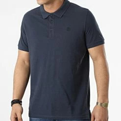 Sortie ❤️ Polo Manches Courtes H17012 Bleu Marine de Classic Series ⭐