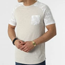 Coupon ✨ Tee 👚 Shirt Poche H16022 Beige Chiné de Classic Series ⭐ -Classic Series Soldes classic series 309750 H16022W21237A 20200 20220408T124602 03