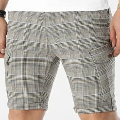 De gros 🔔 Short A Carreaux H60032 Marron de Classic Series 👏