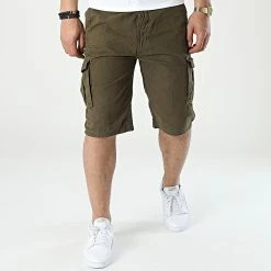 Promo 🌟 Short Cargo Aken Vert Kaki de Classic Series 🤩 8 Promo 🌟 Short Cargo Aken Vert Kaki de Classic Series 🤩 -Classic Series Soldes classic series 309810 H7221T61170AKEN 12400 20220322T141403 03