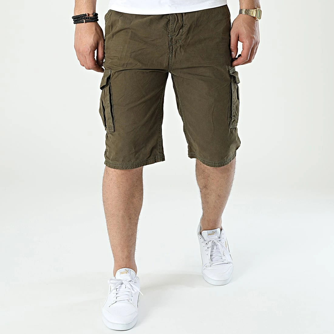 Promo 🌟 Short Cargo Aken Vert Kaki de Classic Series 🤩 5 Promo 🌟 Short Cargo Aken Vert Kaki de Classic Series 🤩 – Image 3