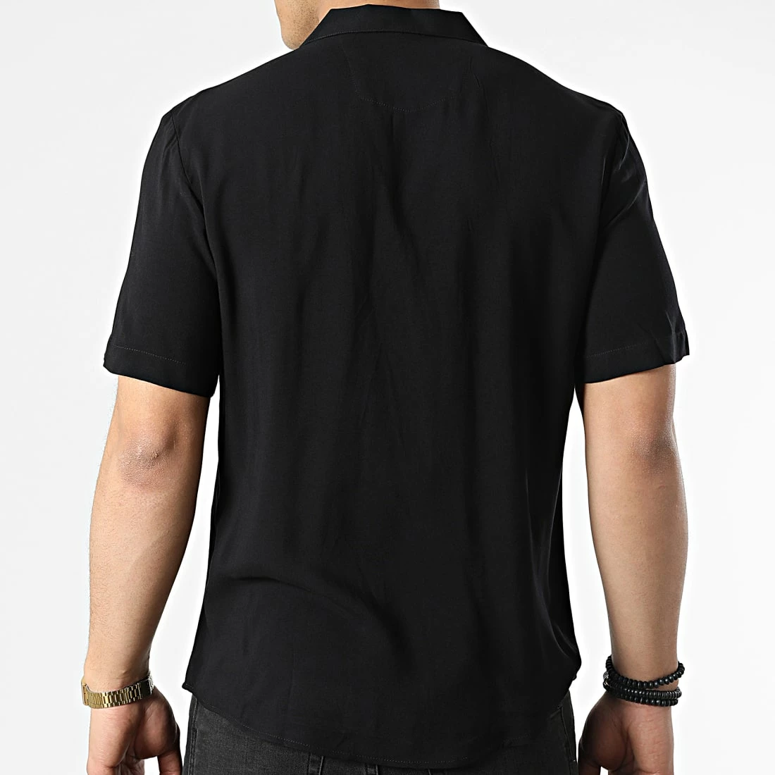 Promo 😉 Chemise Manches Longues G-9030 Noir de Classic Series ✨ 6 Promo 😉 Chemise Manches Longues G-9030 Noir de Classic Series ✨ – Image 4