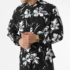 Tout neuf 🔥 Chemise Manches Longues G-9034 Noir de Classic Series ✔️ -Classic Series Soldes classic series 310578 G 9034 BLACK BLUE 20220329T162512 03