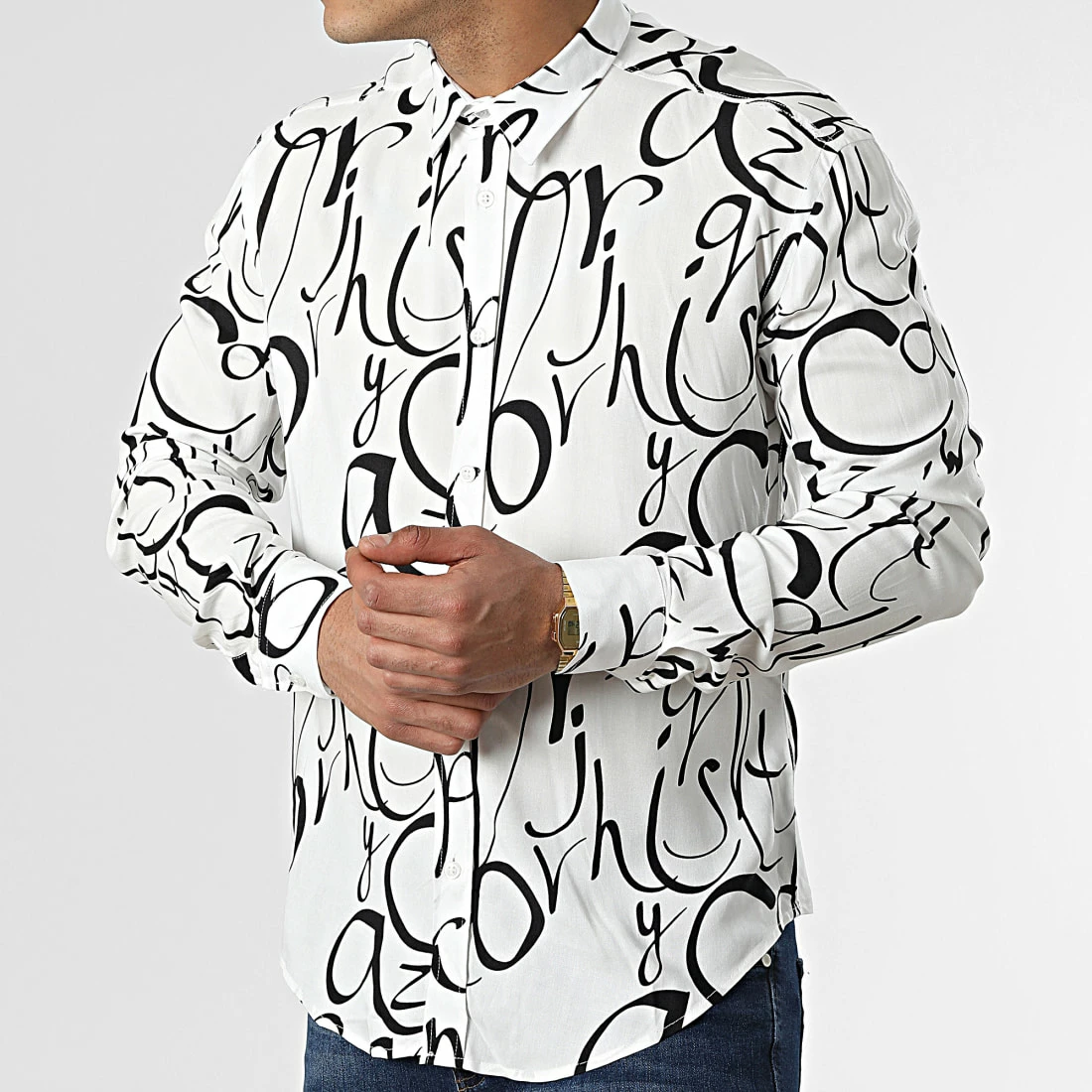 Meilleur prix 🔔 Chemise Manches Longues G-9033 Blanc de Classic Series 😉 5 Meilleur prix 🔔 Chemise Manches Longues G-9033 Blanc de Classic Series 😉 – Image 3