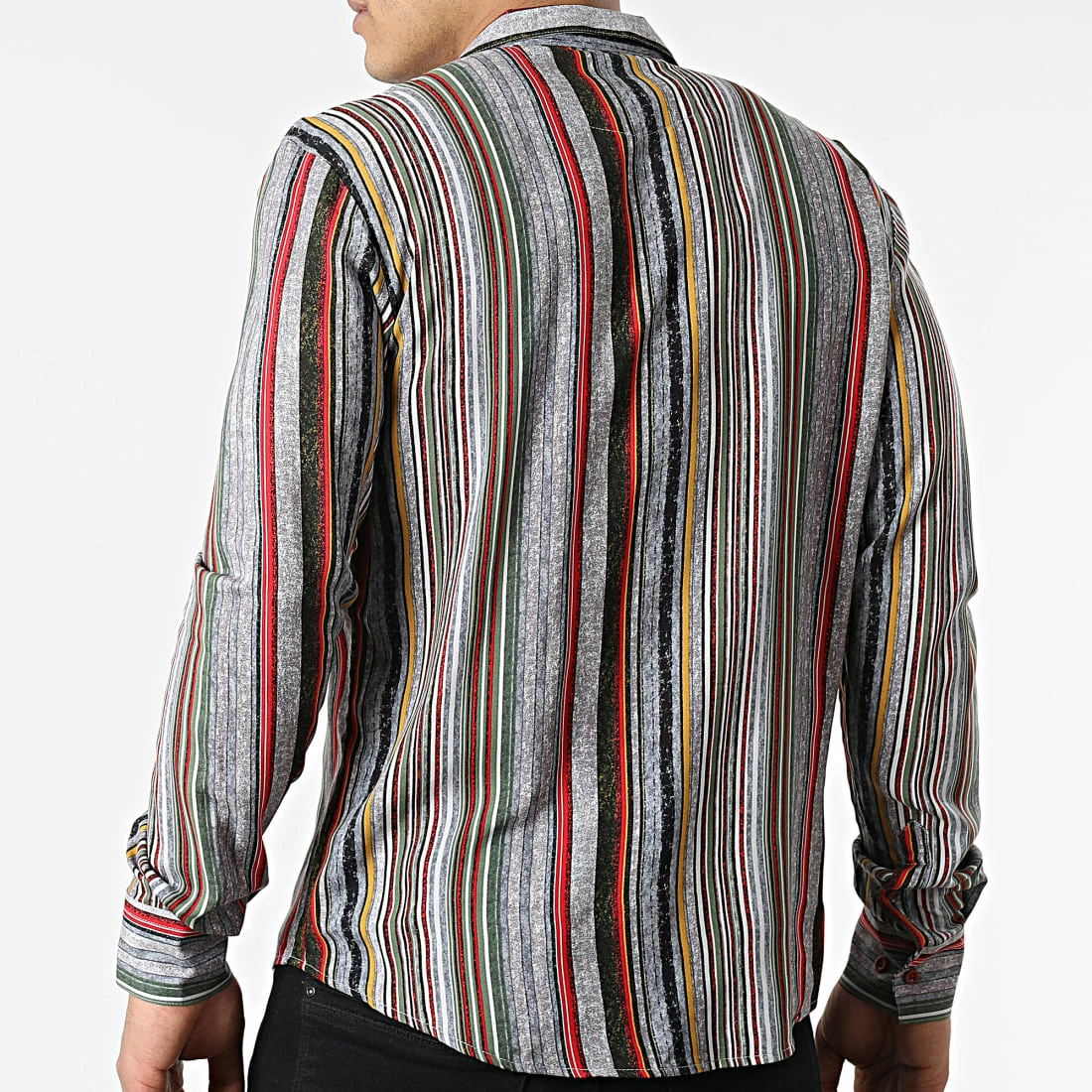 Meilleur prix 🥰 Chemise Manches Longues G-9035 Gris Rouge de Classic Series 🤩 6 Meilleur prix 🥰 Chemise Manches Longues G-9035 Gris Rouge de Classic Series 🤩 – Image 4