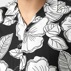 Vente flash 🔔 Chemise Manches Longues G-9032 Noir Blanc de Classic Series 😉 -Classic Series Soldes classic series 310610 G 9032 WHITE BLACK 20220328T162050 02