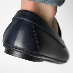 Promo 🥰 Mocassins Cuir DR-26 Bleu Marine de Classic Series 🎁 -Classic Series Soldes classic series 314715 DR 26 D BLUE 20220413T155513 04