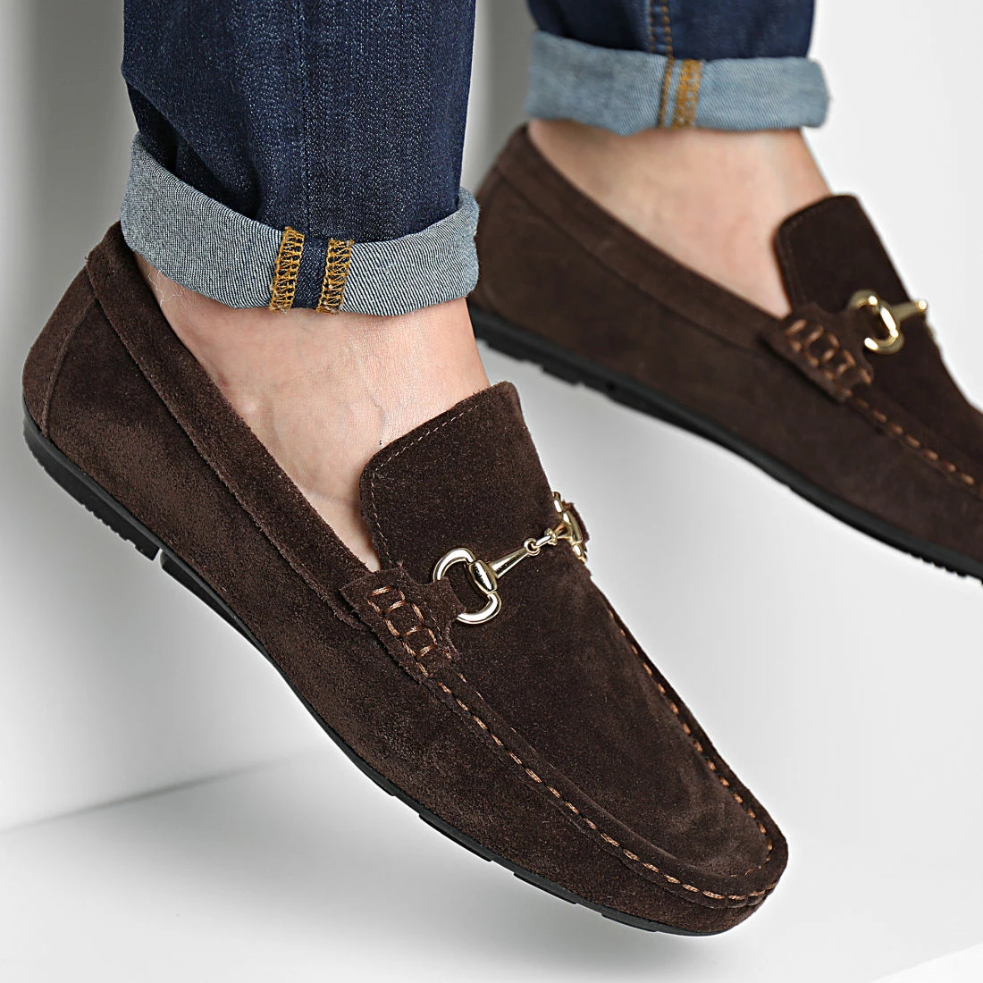 Meilleure affaire ✨ Mocassins Cuir 041 Marron de Classic Series 🎁 3 Meilleure affaire ✨ Mocassins Cuir 041 Marron de Classic Series 🎁