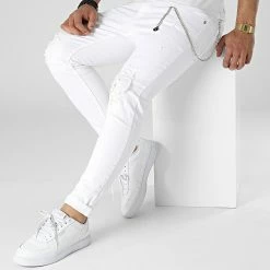Vente flash 🤩 Jean Skinny DHZ-3814 Blanc de Classic Series ✨ -Classic Series Soldes classic series 315078 DHZ 3814 BEYAZ 20220422T144144 03