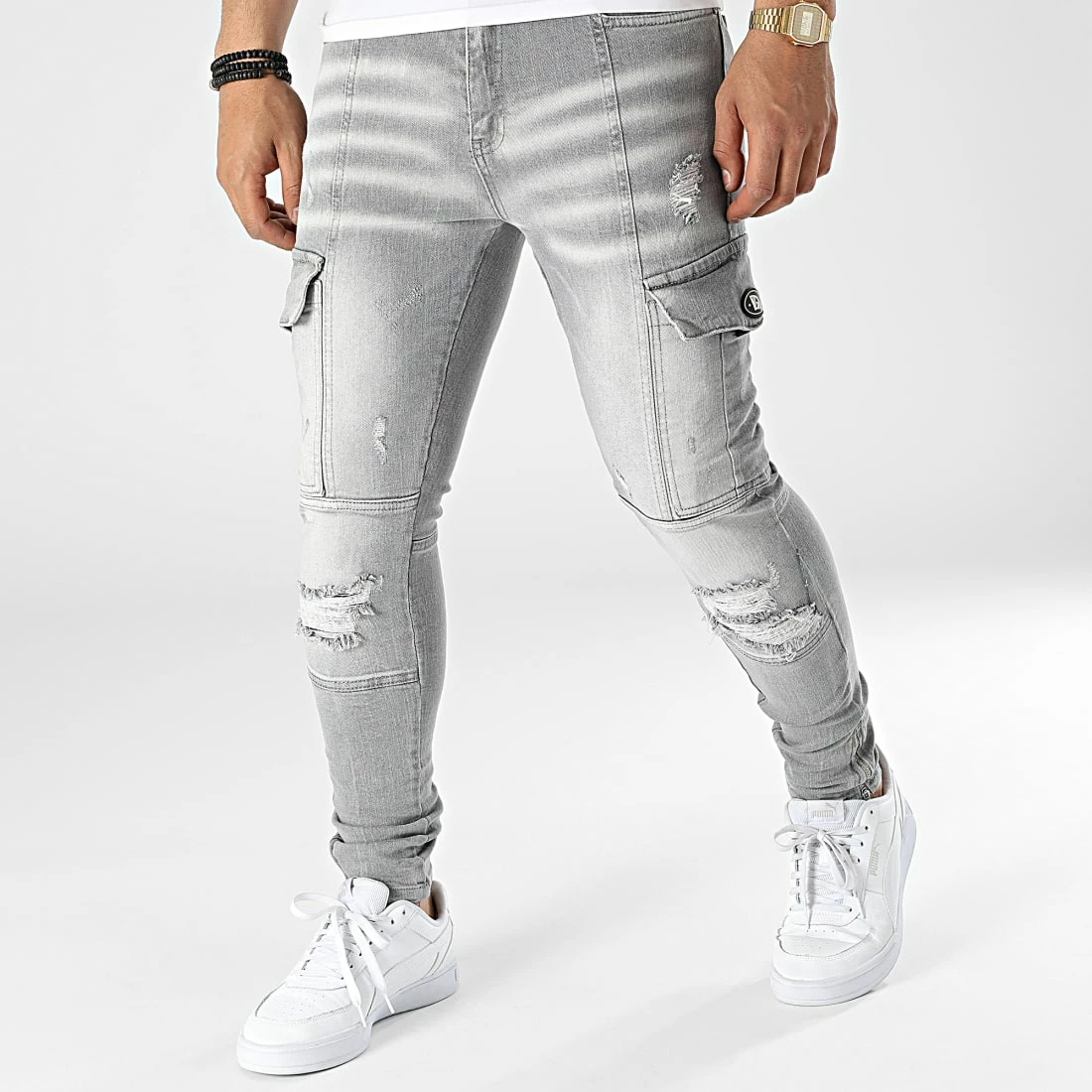 Le moins cher 🎁 Jean Skinny DH-3755 Gris de Classic Series 🔥 3 Le moins cher 🎁 Jean Skinny DH-3755 Gris de Classic Series 🔥