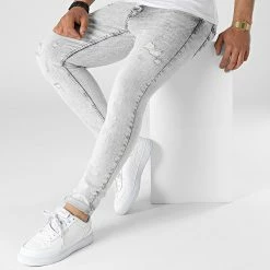 Vente flash 🥰 Jean Skinny DHZ-3636 Gris Clair de Classic Series 🔥 -Classic Series Soldes classic series 315083 DHZ 3636 4 FUME 20220422T143849 03