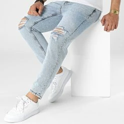 Meilleur prix ⌛ Jean Slim DH-2000-1 Bleu Denim de Classic Series ⌛ -Classic Series Soldes classic series 315086 DH 2000 A MAVI 20220422T144111 03