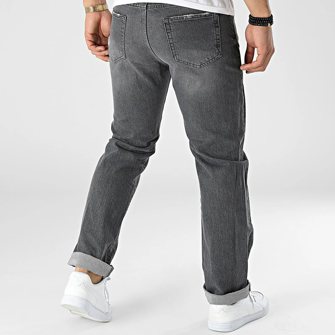 Le moins cher 😉 Jean Relaxed Fit DH-3746 Noir de Classic Series 💯 6 Le moins cher 😉 Jean Relaxed Fit DH-3746 Noir de Classic Series 💯 – Image 4