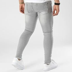 Meilleur prix 😍 Jean Skinny DHZ-3815-1 Gris de Classic Series 🔥 -Classic Series Soldes classic series 315156 DHZ 3815 1 A FUME 20220415T160811 04