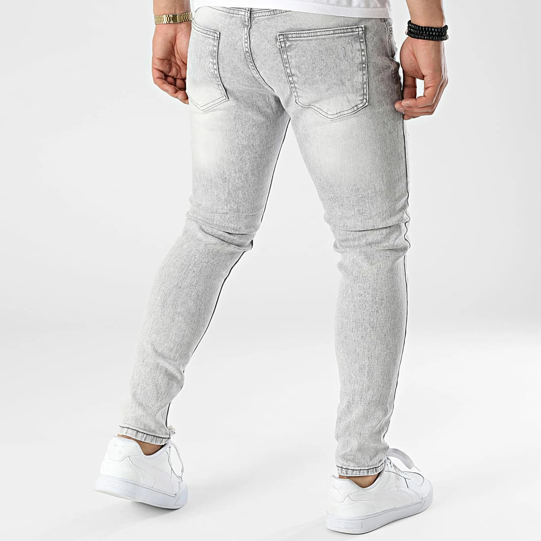 Meilleure vente 🧨 Jean Skinny DHZ-3665-4 Gris de Classic Series ⌛ 6 Meilleure vente 🧨 Jean Skinny DHZ-3665-4 Gris de Classic Series ⌛ – Image 4