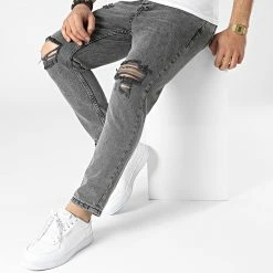 Nouveau ⌛ Jean Slim DH-2000-1 Gris Anthracite de Classic Series 😀 -Classic Series Soldes classic series 315163 DH 2000 1 FUME 20220415T151726 03