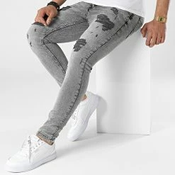 Le moins cher ✔️ Jean Skinny DHZ-3750-1 Gris de Classic Series 👍 -Classic Series Soldes classic series 315175 DHZ 3750 1 FUME 20220415T160828 03
