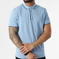 Meilleure affaire ✨ Polo A Manches Courtes P2218 Bleu Clair de Classic Series 🌟 -Classic Series Soldes classic series 315751 P2218 AZUZ NOCHE 20220421T161556 03