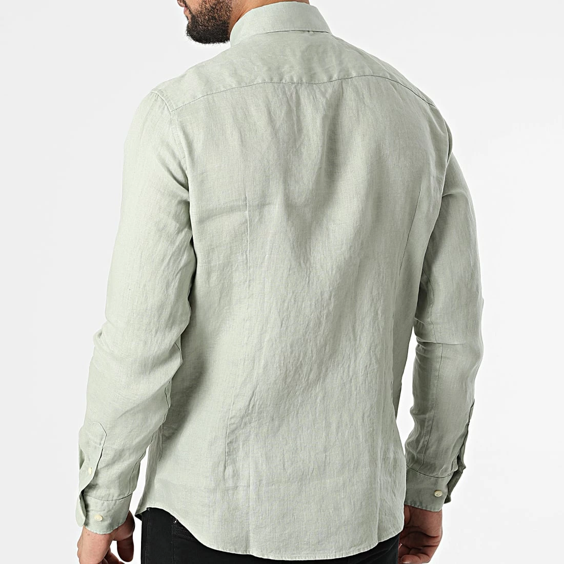 Meilleure affaire 😉 Chemise A Manches Longues 7631 Vert Clair de Classic Series 💯 6 Meilleure affaire 😉 Chemise A Manches Longues 7631 Vert Clair de Classic Series 💯 – Image 4